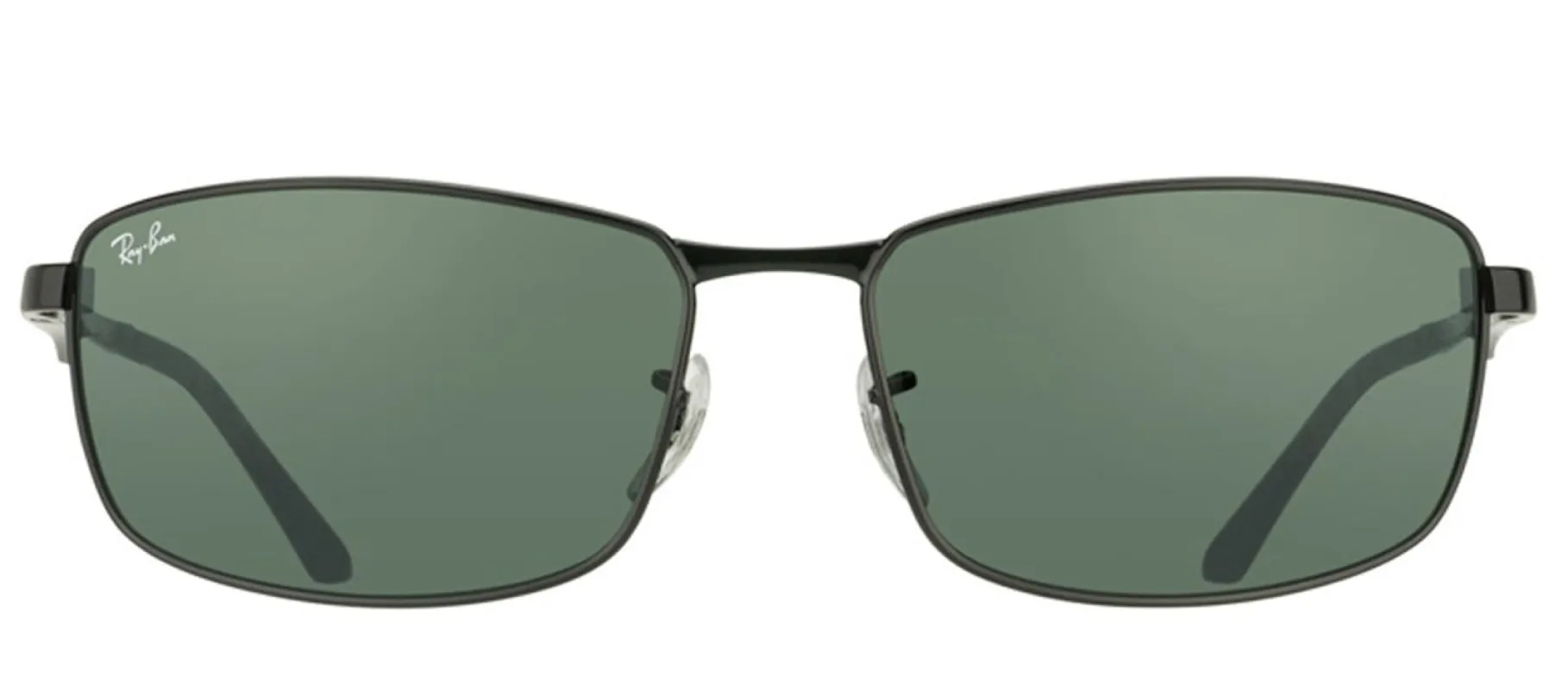 Ray-Ban RB 3498 002/71 Sport Metal Black Sunglasses with Green Lens sold by Gaffos