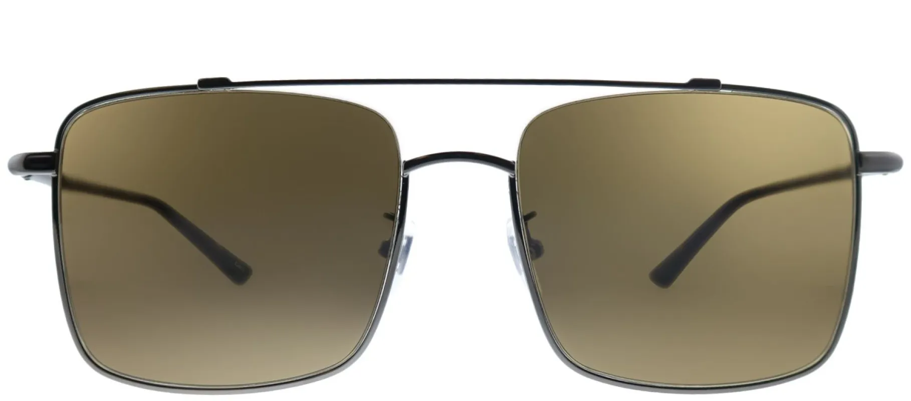Gucci GG 0610SK 002 Square Metal Silver Sunglasses with Brown Gradient Lens sold by Gaffos