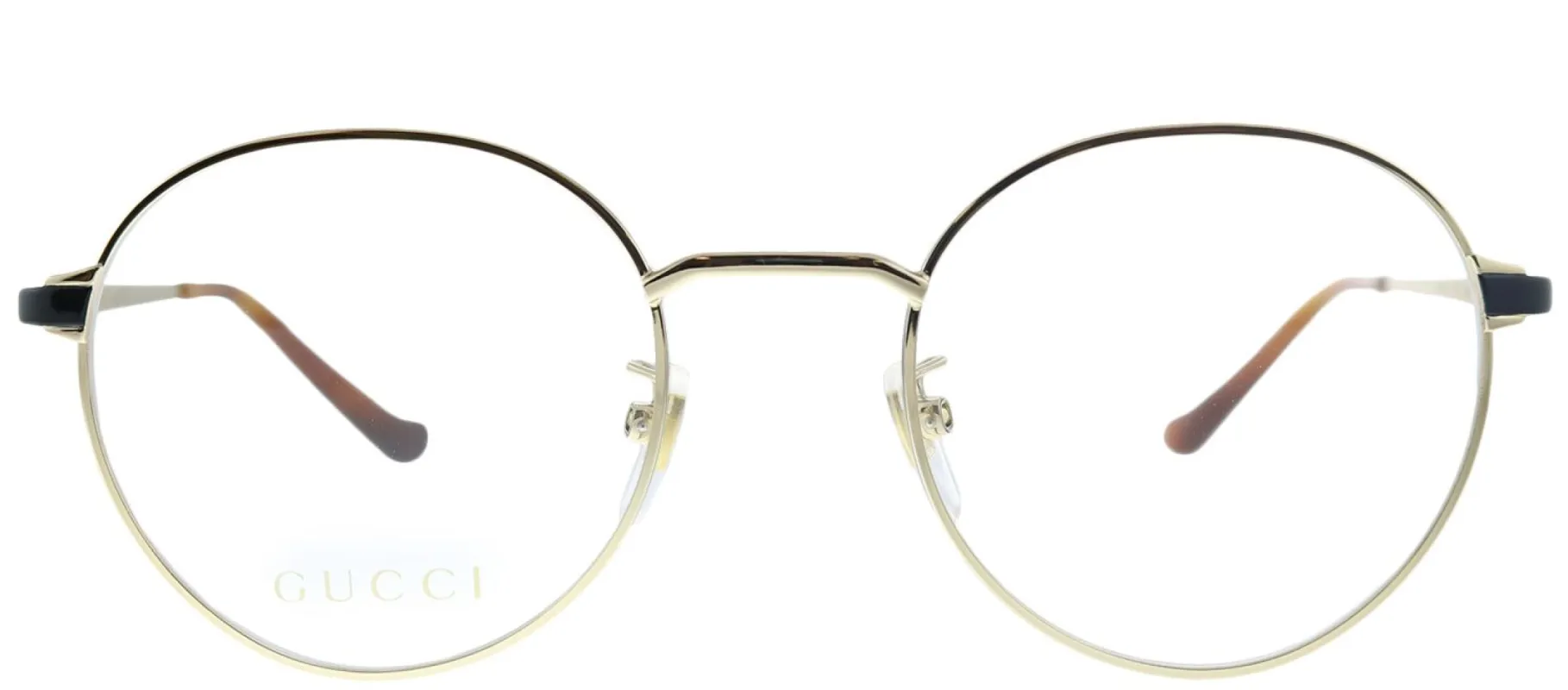 Gucci GG 0581O 005 Round Metal Gold Eyeglasses with Demo Lens sold by Gaffos