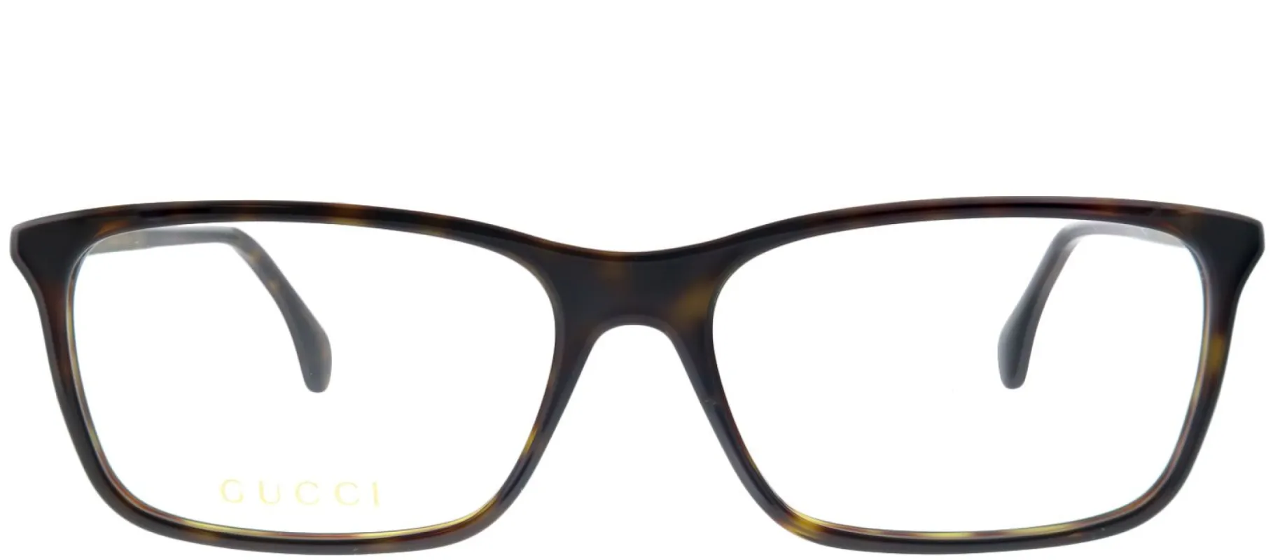 Gucci GG 0553O 006 Rectangle Acetate Tortoise/ Havana Eyeglasses with Demo Lens sold by Gaffos