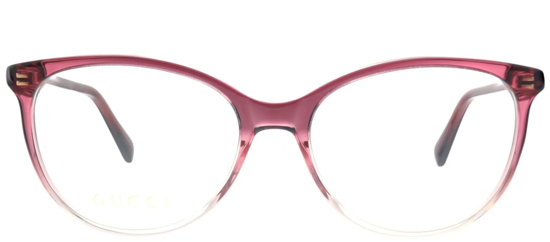 Gucci GG 0550O 003 Round Acetate Burgundy/ Red Eyeglasses with Demo Lens sold by Gaffos