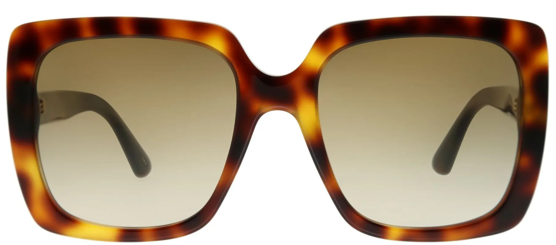 Gucci GG 0418S 003 Square Acetate Tortoise/ Havana Sunglasses with Brown Gradient Lens sold by Gaffos