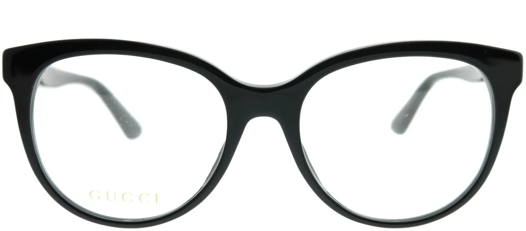 Gucci GG 0329O 001 Round Acetate Black Eyeglasses with Demo Lens sold by Gaffos