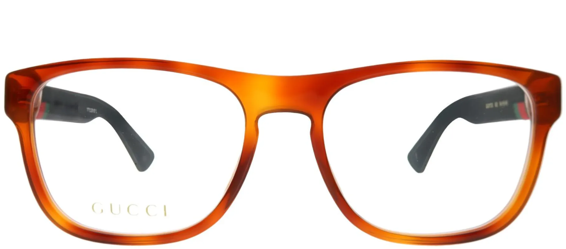 Gucci GG 0173O 002 Rectangle Acetate Tortoise/ Havana Eyeglasses with Demo Lens sold by Gaffos