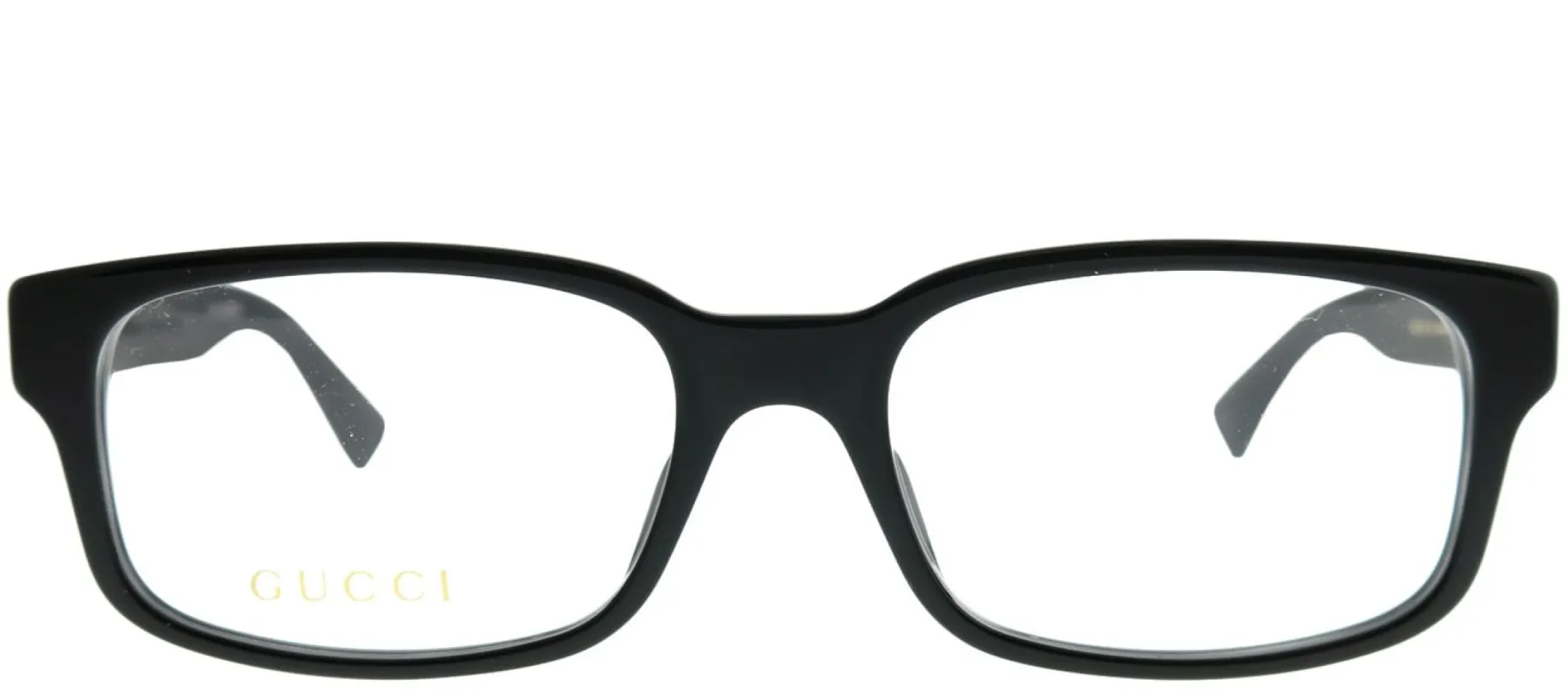Gucci GG 0012O 001 Rectangle Acetate Black Eyeglasses with Demo Lens sold by Gaffos