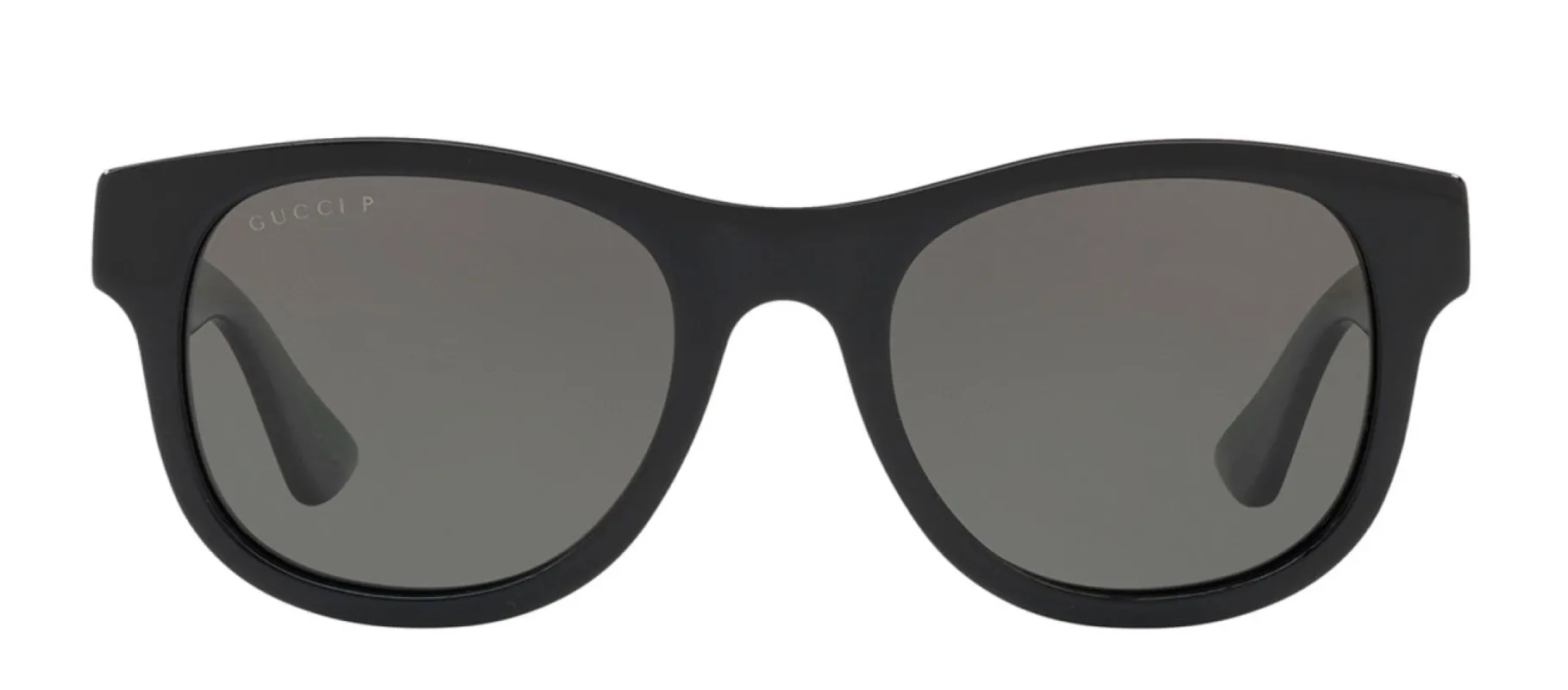 Gucci GG 0003S 006 Square Acetate Black Sunglasses with Grey Lens sold by Gaffos