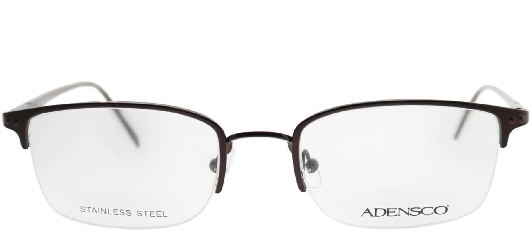 Adensco AD 103 1Z0 Semi-Rimless Metal Ruthenium/ Gunmetal Eyeglasses with Demo Lens sold by Gaffos