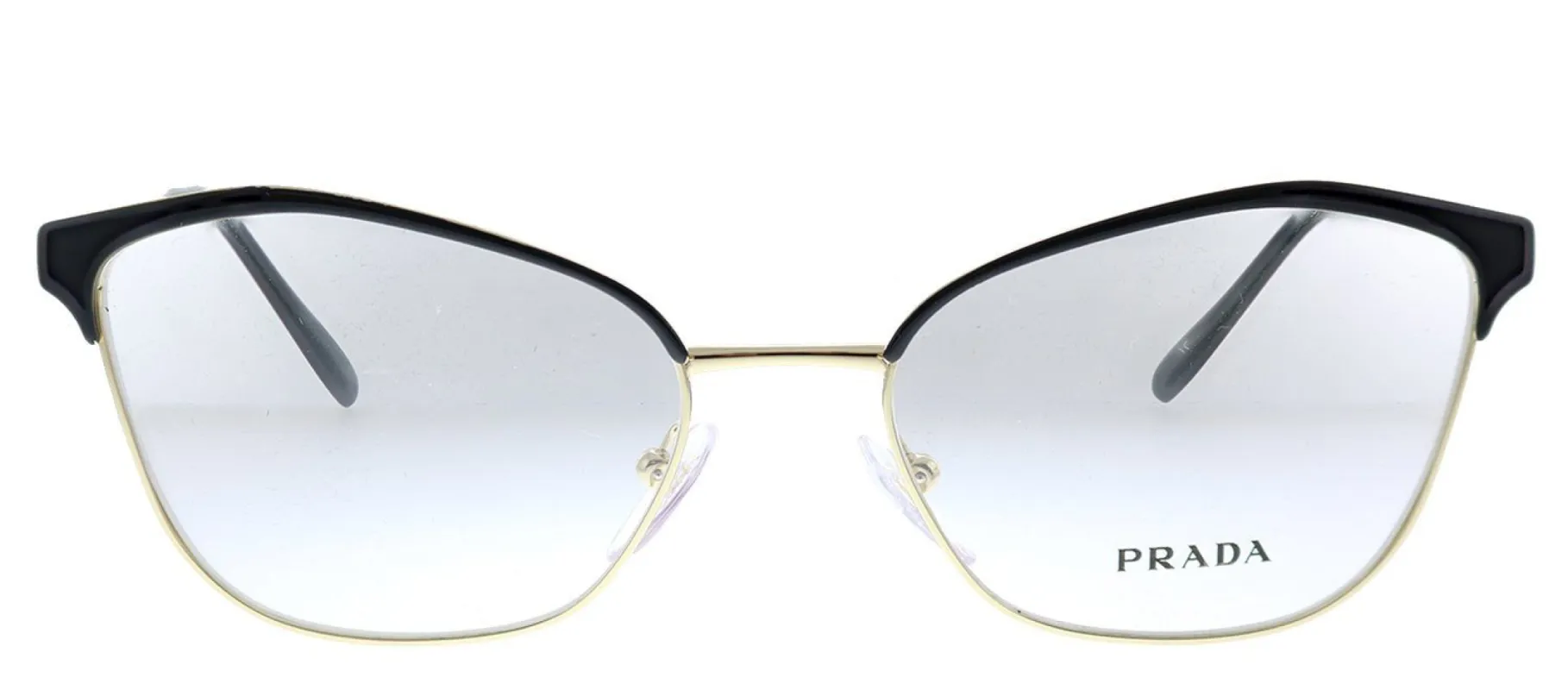 Prada PR 62XV AAV1O1 Cat-Eye Metal Black Eyeglasses with Demo Lens sold by Gaffos