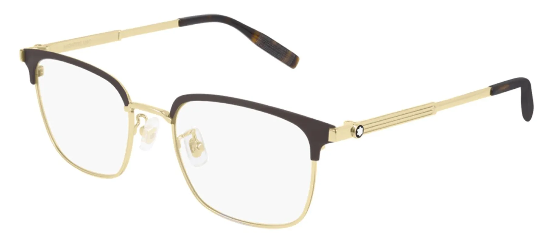 Montblanc MB 00083OK 002 Square Metal Gold Eyeglasses with Demo Lens sold by Gaffos