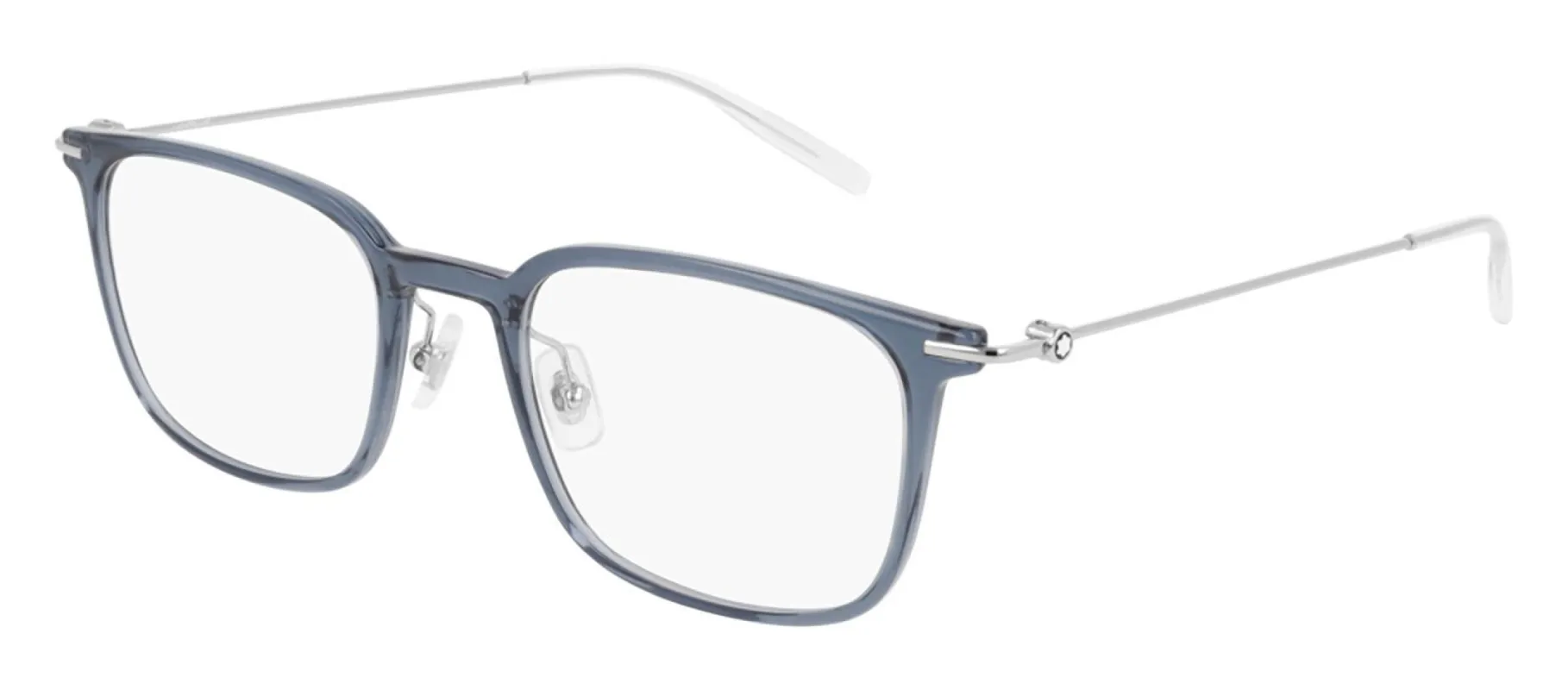 Montblanc MB 0100O 004 Rectangle Metal Grey Eyeglasses with Demo Lens sold by Gaffos