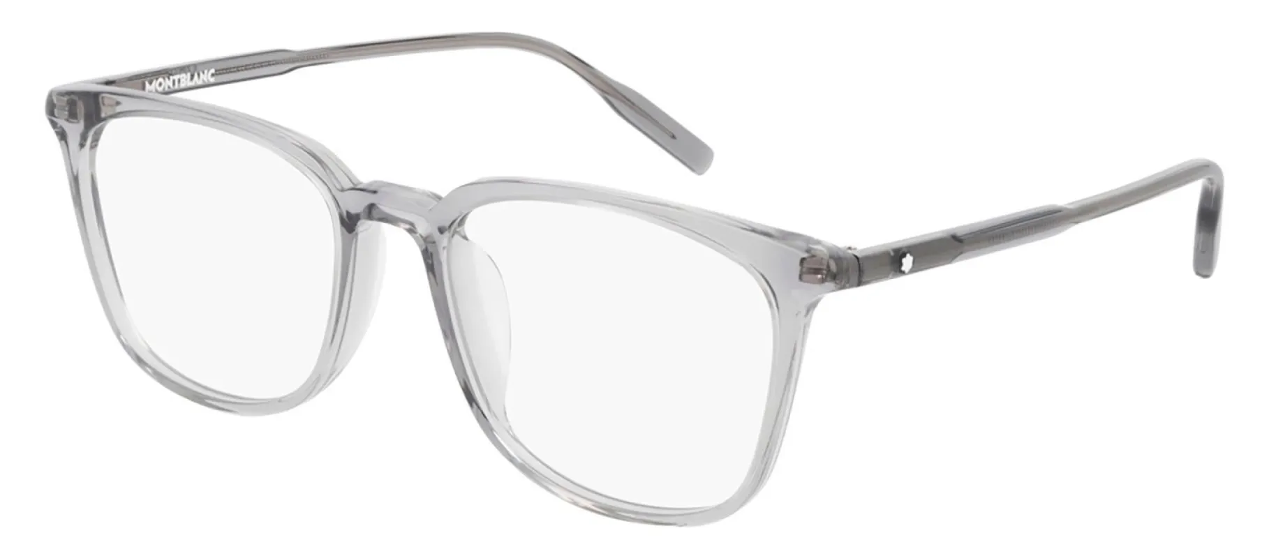 Montblanc MB 0098O 003 Square Acetate Grey Eyeglasses with Demo Lens sold by Gaffos