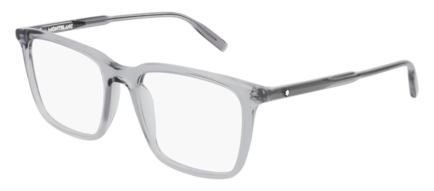 Montblanc MB 0011O 008 Rectangle Acetate Grey Eyeglasses with Demo Lens sold by Gaffos