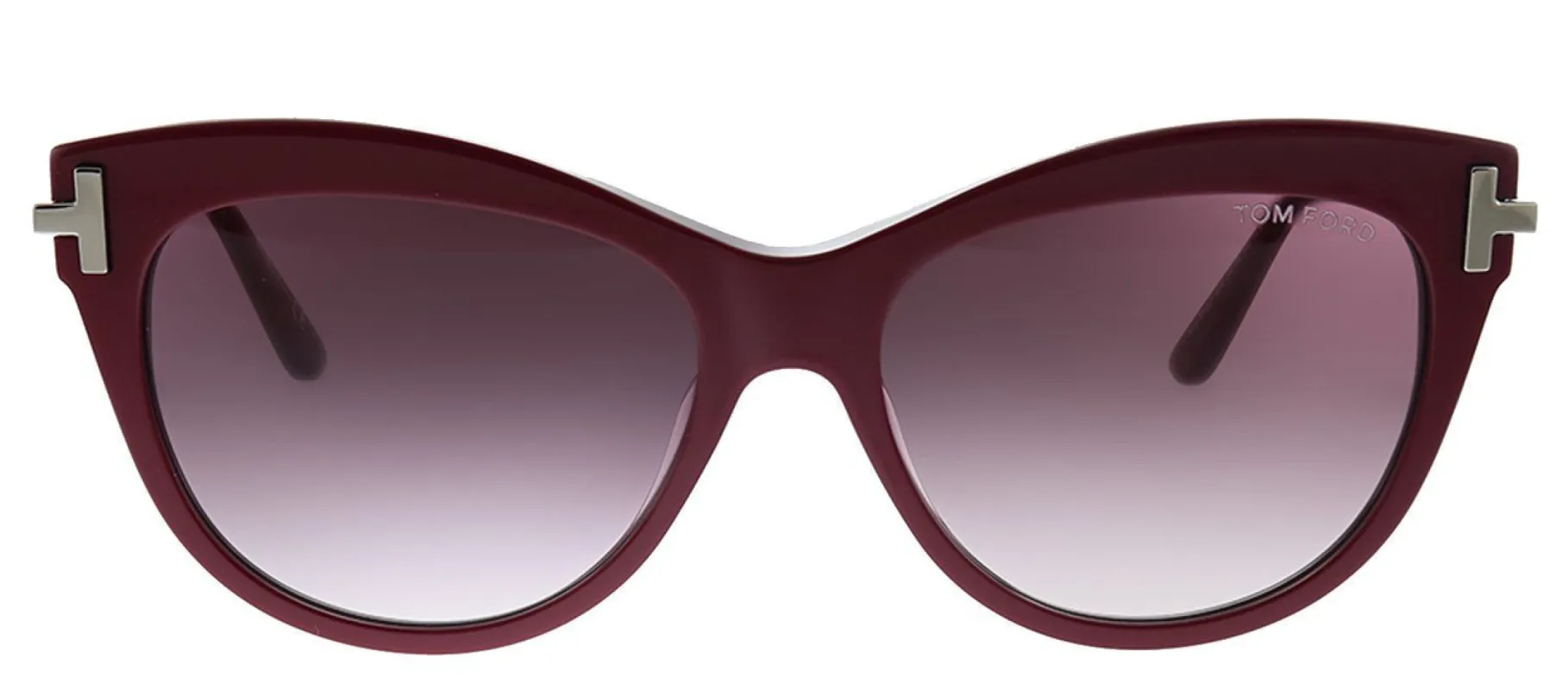 Tom Ford Kira TF 821 69T Cat-Eye Plastic Red Sunglasses with Red Gradient Lens sold by Gaffos