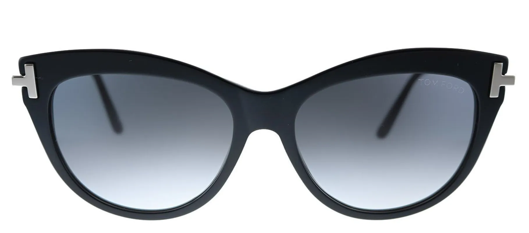 Tom Ford Kira TF 821 01B Cat-Eye Plastic Black Sunglasses with Grey Lens sold by Gaffos