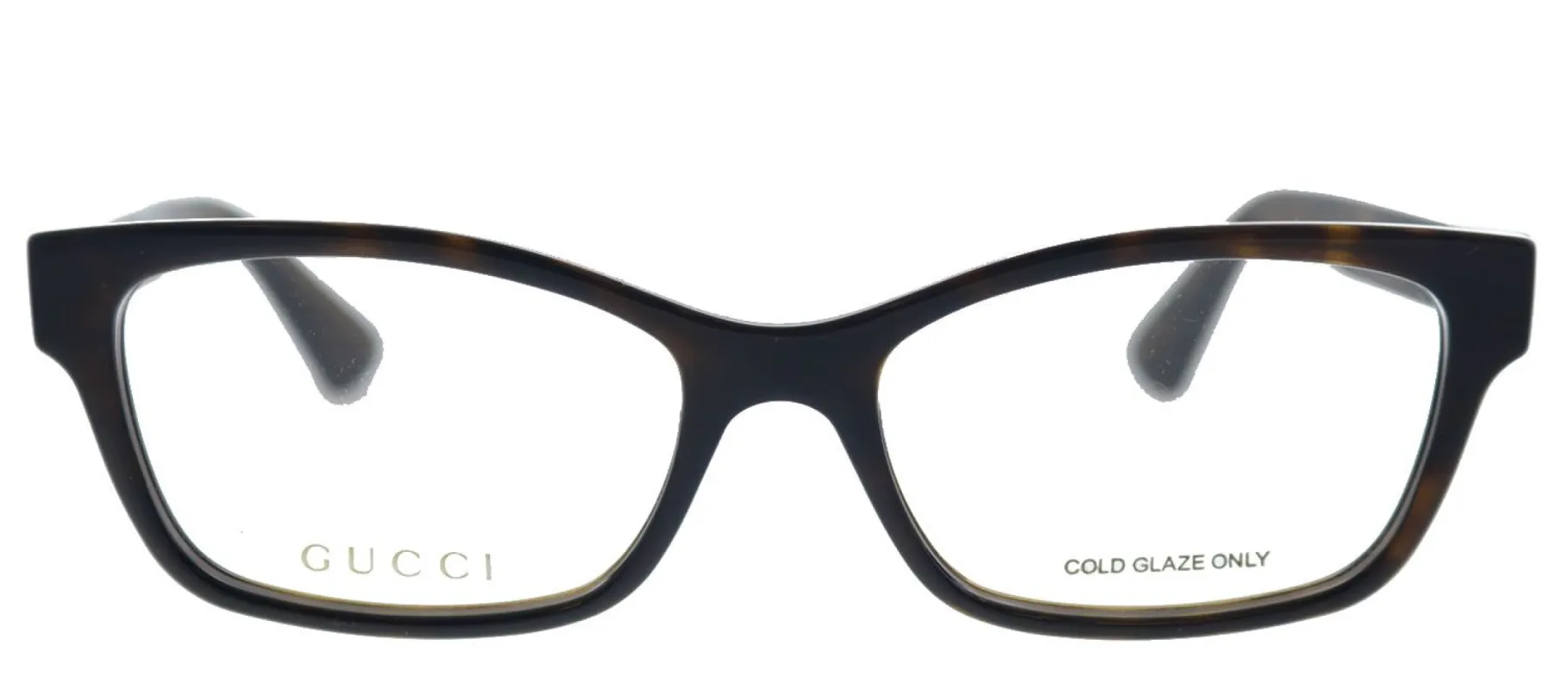 Gucci GG 0635O 005 Rectangle Acetate Havana Eyeglasses with Demo Lens sold by Gaffos
