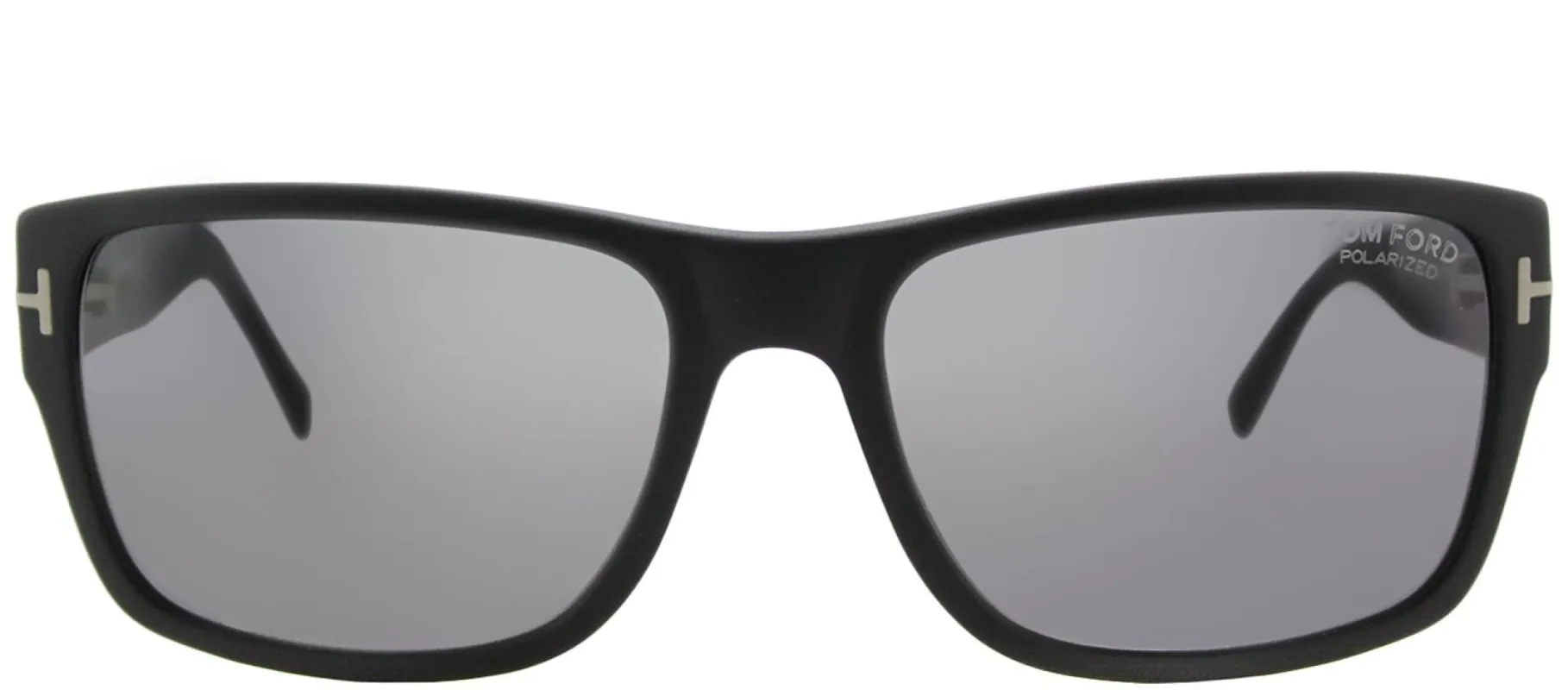 Tom Ford Mason TF 445 02D Rectangle Metal Black Sunglasses with Grey Polarized Lens sold by Gaffos
