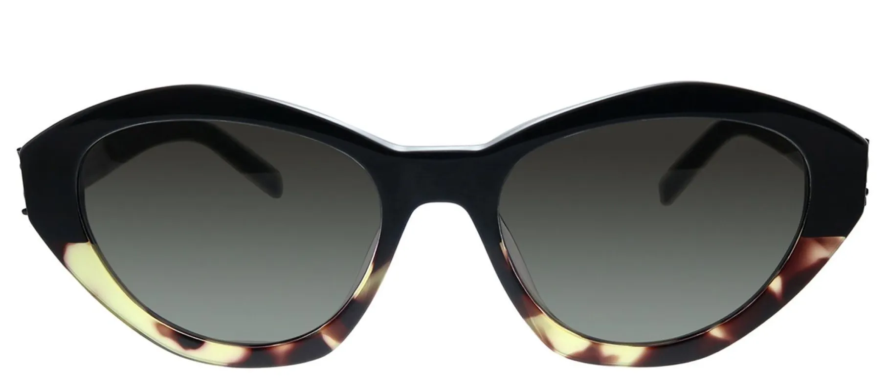 Saint Laurent SL M60 004 Cat-Eye Acetate Black Sunglasses with Black Polarized Lens sold by Gaffos