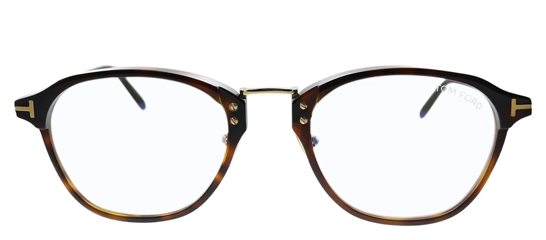 Tom Ford FT 5727-DB 052 Havana Round Plastic Eyeglasses with Demo Lens sold by Gaffos