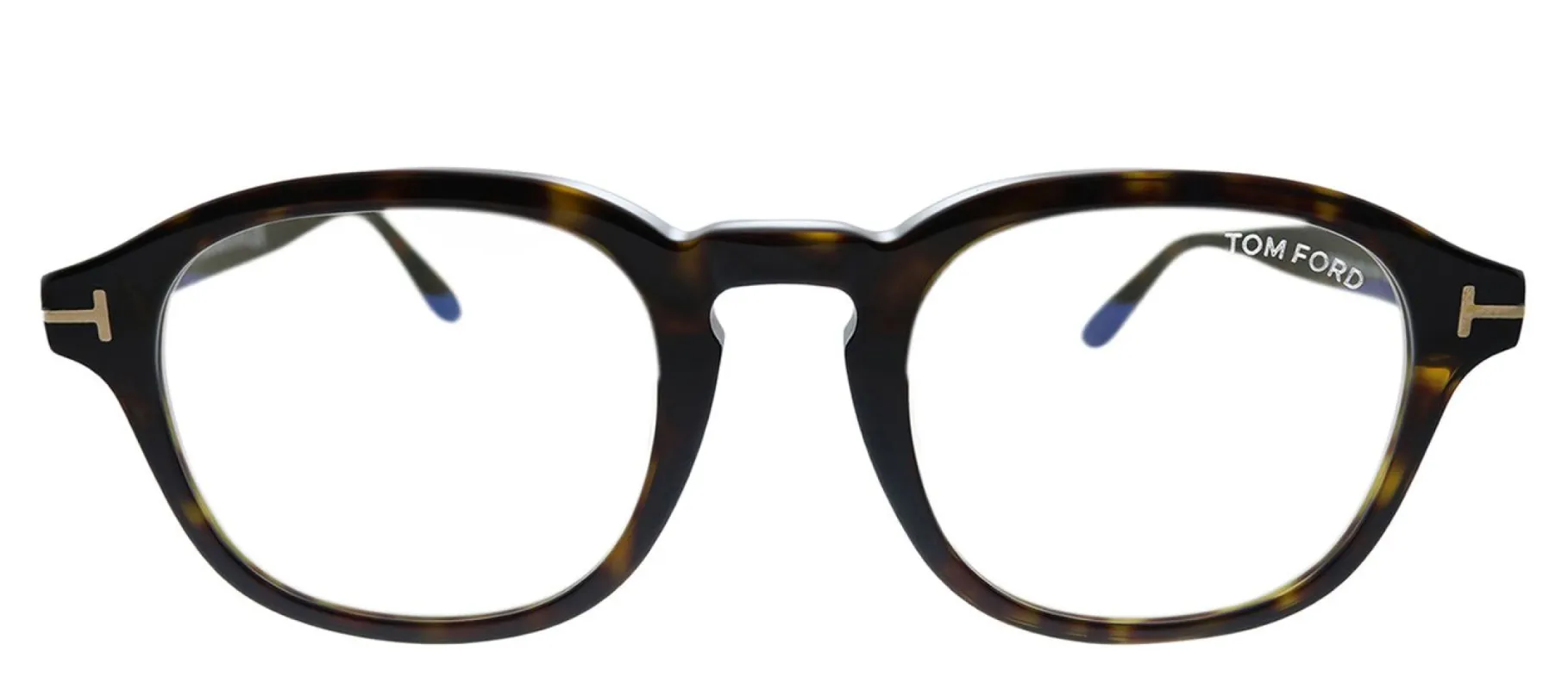 Tom Ford FT 5698-FB 052 Havana Square Plastic Eyeglasses with Demo Lens sold by Gaffos