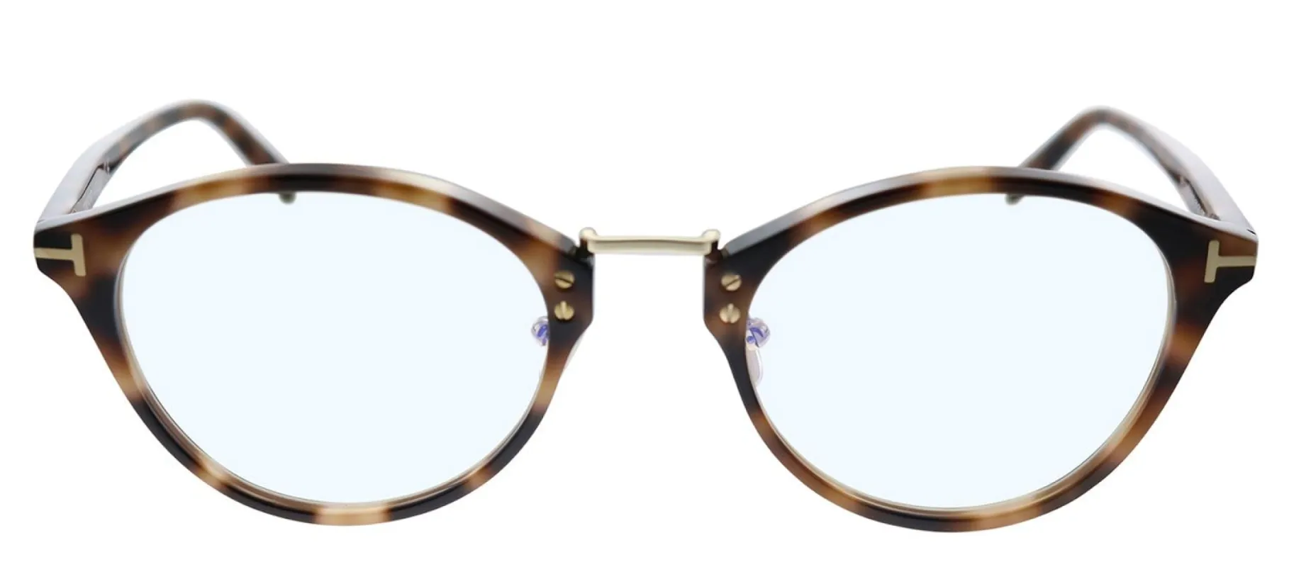 Tom Ford FT 5728 056 Oval Plastic Havana Eyeglasses with Demo Lens sold by Gaffos
