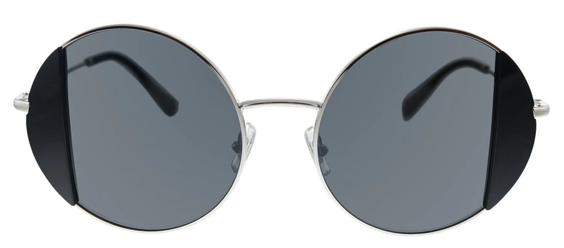 Miu Miu MU 57VS 1AB5S0 Round Metal Black Sunglasses with Grey Lens sold by Gaffos