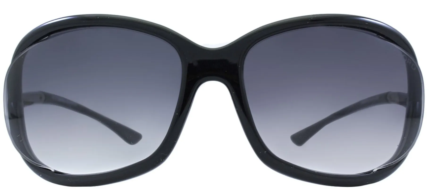 Tom Ford Jennifer TF 8 01B Fashion Plastic Black Sunglasses with Grey Gradient Lens sold by Gaffos