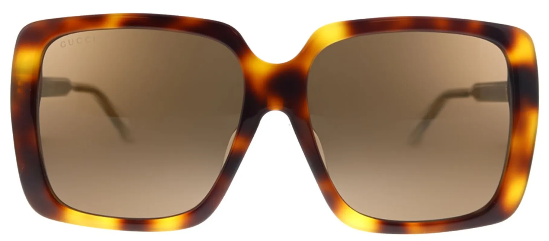 Gucci GG 0567SA 002 Square Acetate Tortoise/ Havana Sunglasses with Brown Lens sold by Gaffos