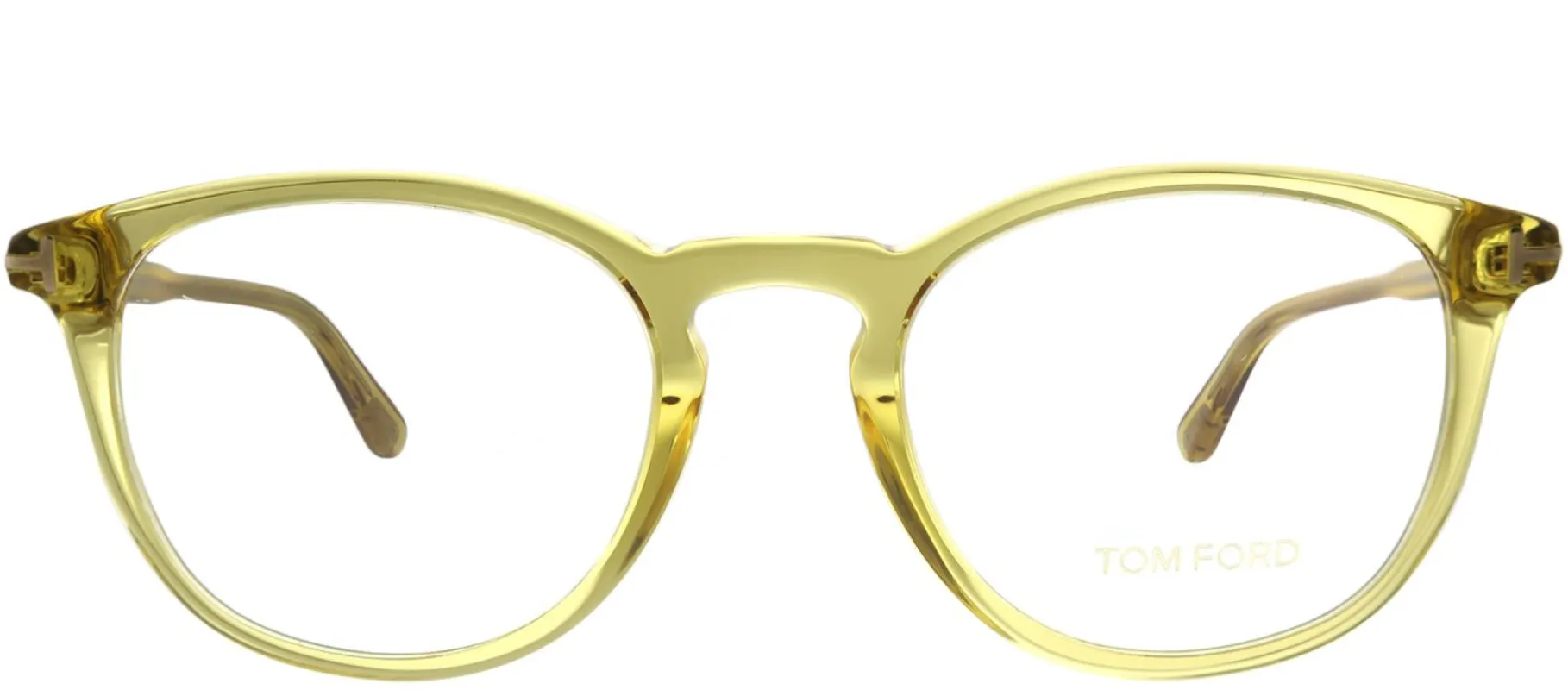 Tom Ford FT 5401 041 Round Plastic Yellow Eyeglasses with Demo Lens sold by Gaffos