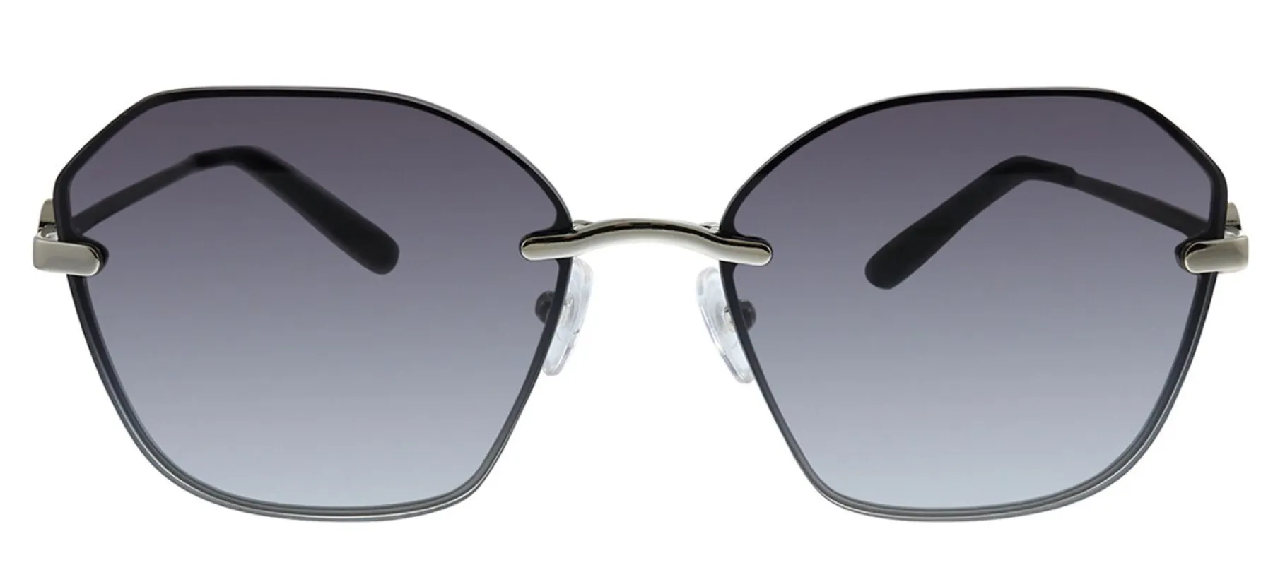 Tory Burch TY 6081 31618G Geometric Metal Black Sunglasses with Grey Gradient Lens sold by Gaffos