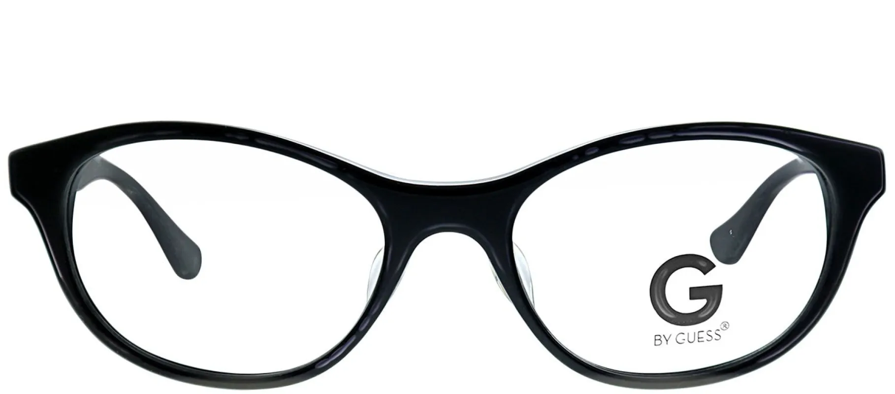 G by Guess GU 104 BLK Cat-Eye Plastic Black Eyeglasses with Demo Lens made by Gaffos