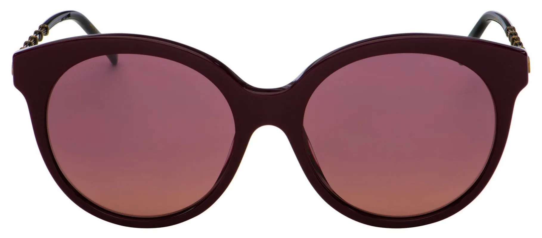 Gucci GG 0653S 003 Cat-Eye Acetate Burgundy Sunglasses with Violet Gradient Lens sold by Gaffos