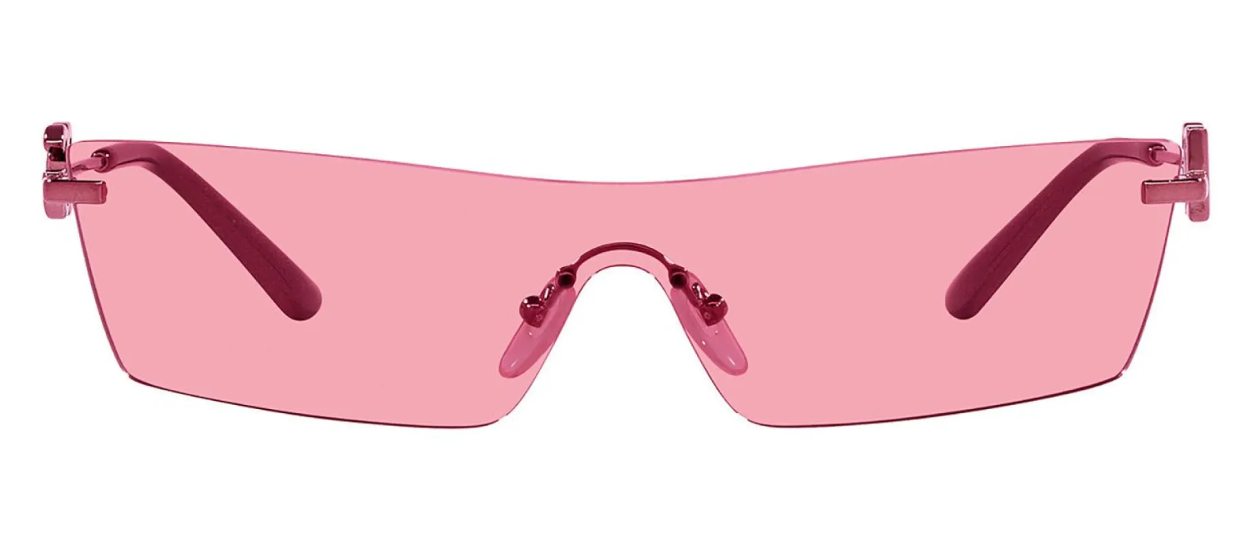 Dolce & Gabbana DG 2292 136184 Shield Metal Pink Sunglasses with Pink Lens sold by Gaffos