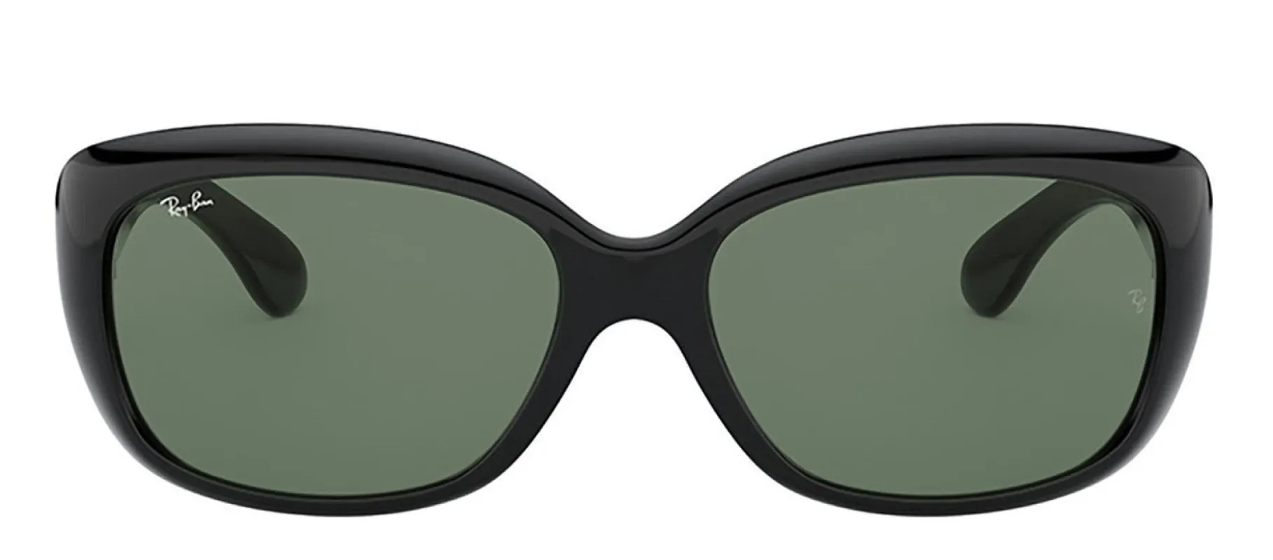 Ray-Ban RB 4101F 601/71 Round Nylon Black Sunglasses with Green Lens sold by Gaffos