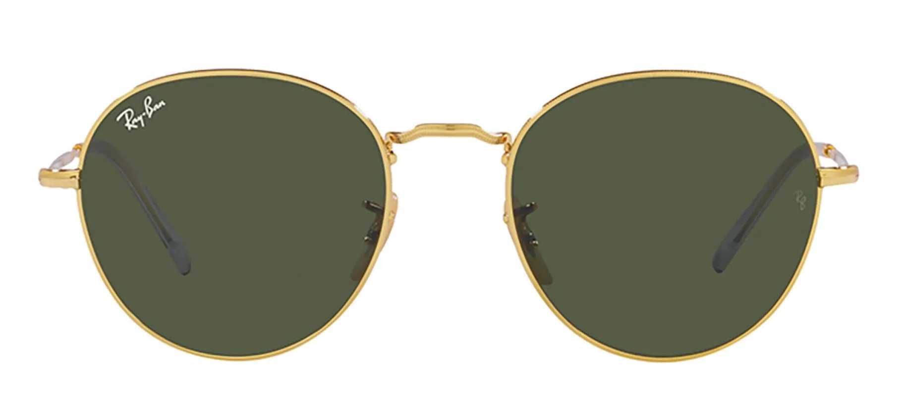 Ray-Ban RB 3582 001/31 Phantos Metal Gold Sunglasses with Green Lens sold by Gaffos