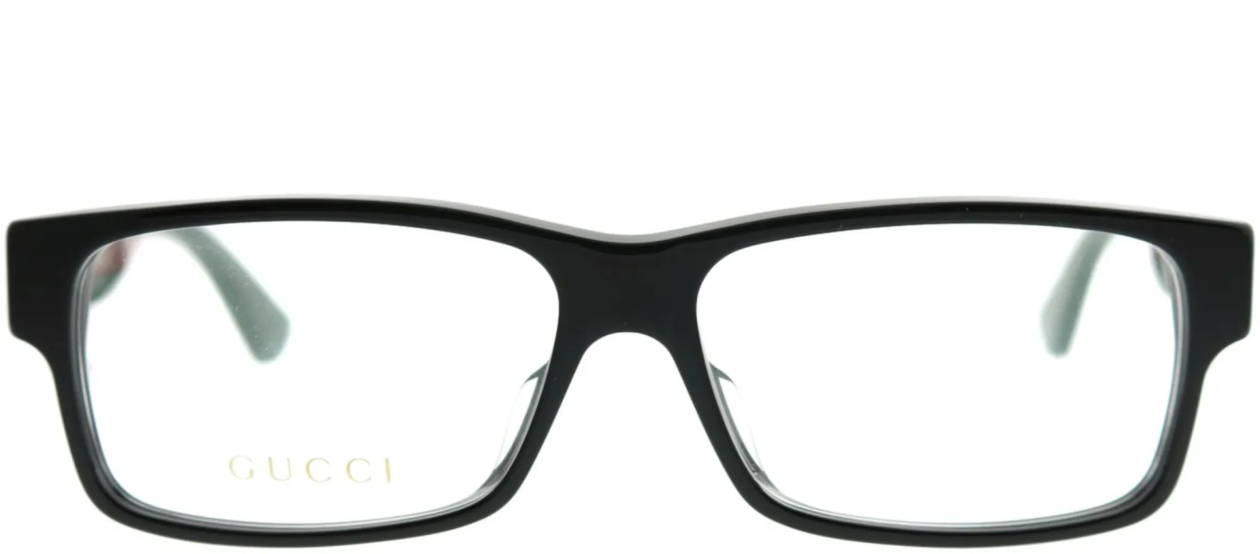 Gucci GG 0344OA 001 Rectangle Acetate Black Eyeglasses with Demo Lens made by Gucci