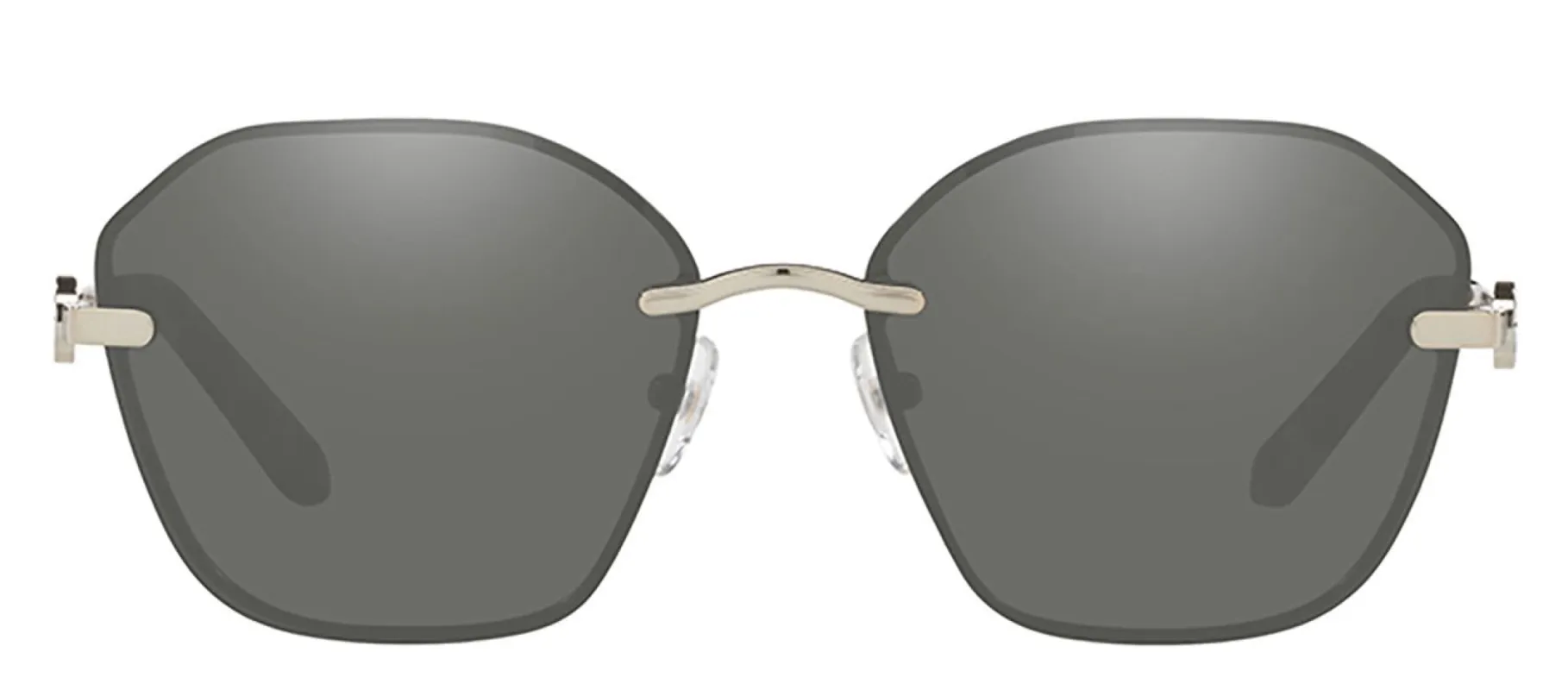 Tory Burch TY 6081 32986V Irregular Metal Gold Sunglasses with Dark Grey Solid Color Lens sold by Gaffos