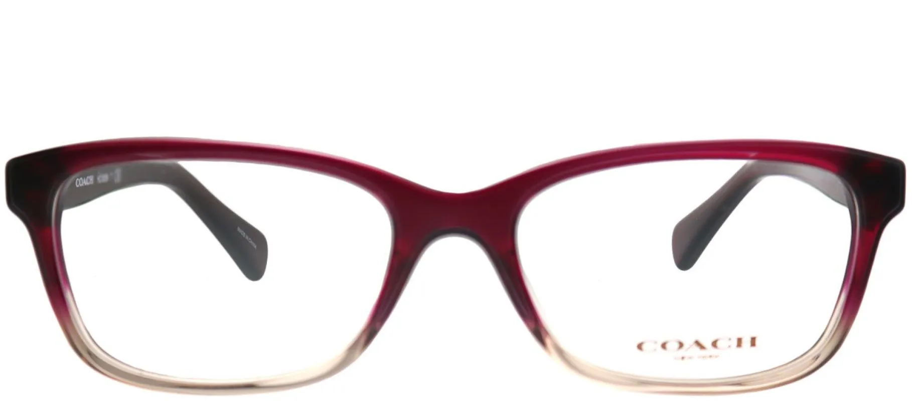 Coach HC 6089 5484 Rectangle Plastic Red Eyeglasses with Demo Lens sold by Gaffos
