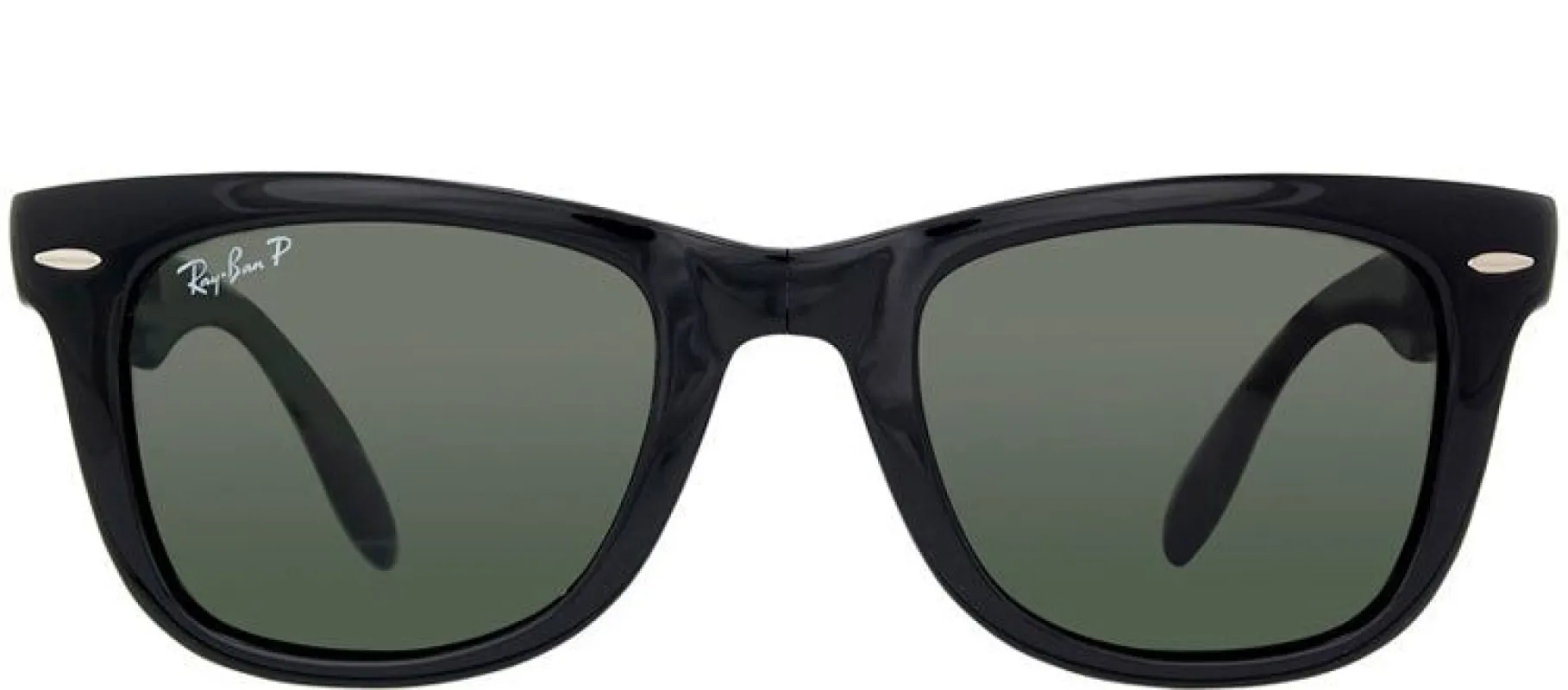 Ray-Ban Folding Wayfarer RB 4105 601/58 Wayfarer Plastic Black Sunglasses with Green Polarized Lens sold by Gaffos