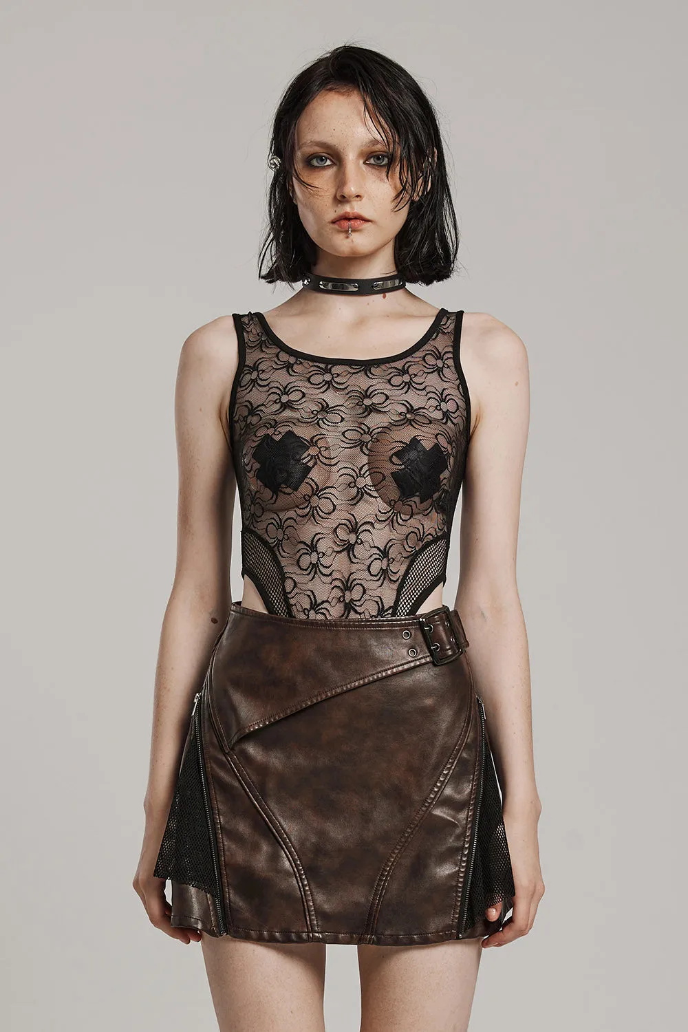 Black Window Bodysuit sold by Vampire Freaks