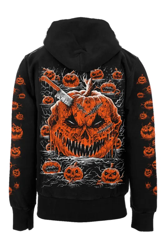 Possessed Pumpkin Patch Hoodie [Zipper or Pullover] sold by Vampire Freaks
