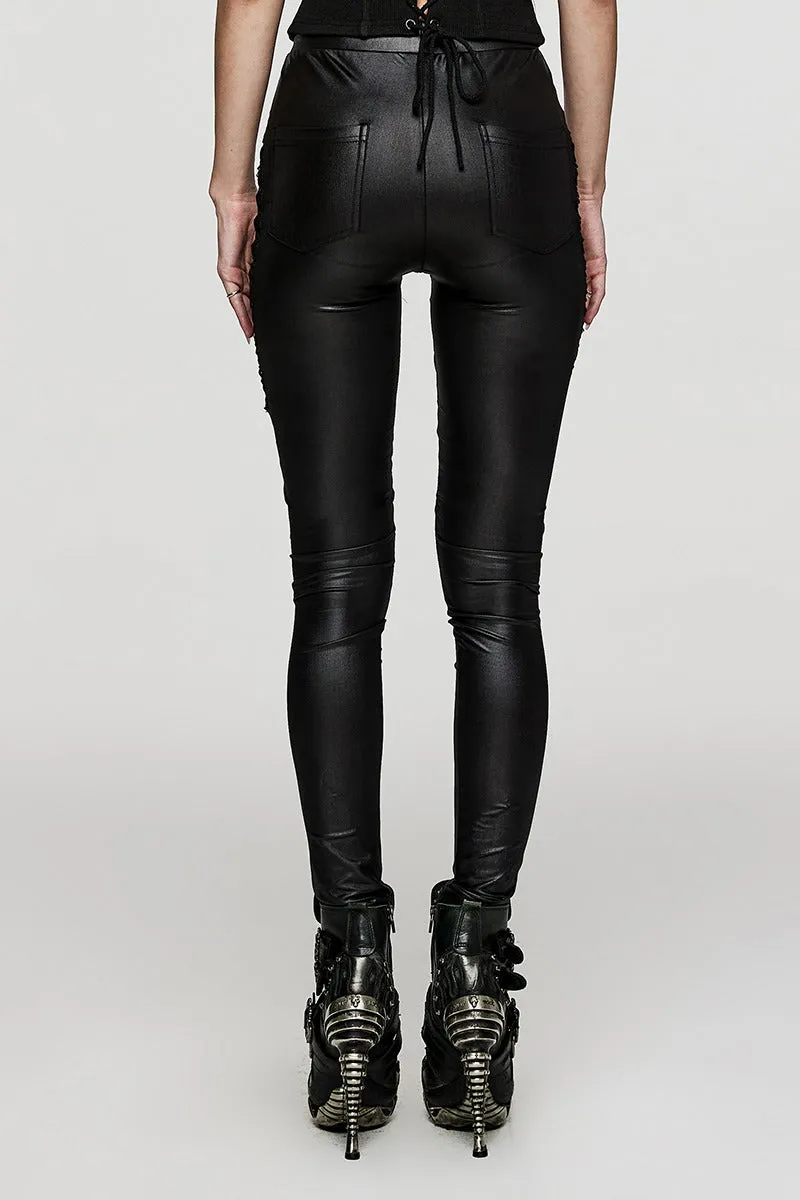 Something Wicked High Waisted Leggings sold by Vampire Freaks product image thumbnail 4