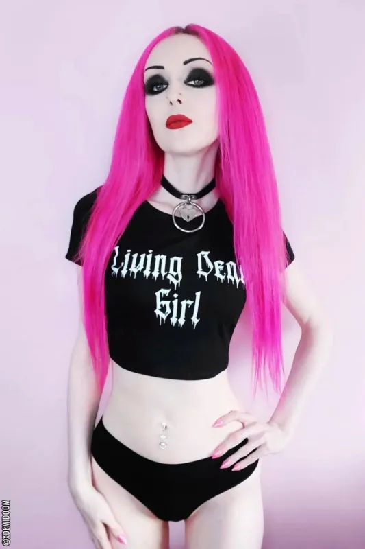 Living Dead Girl Crop Top sold by Vampire Freaks