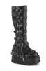 Black Mausoleum Knee-High Boots [STOMP-223] sold by Vampire Freaks