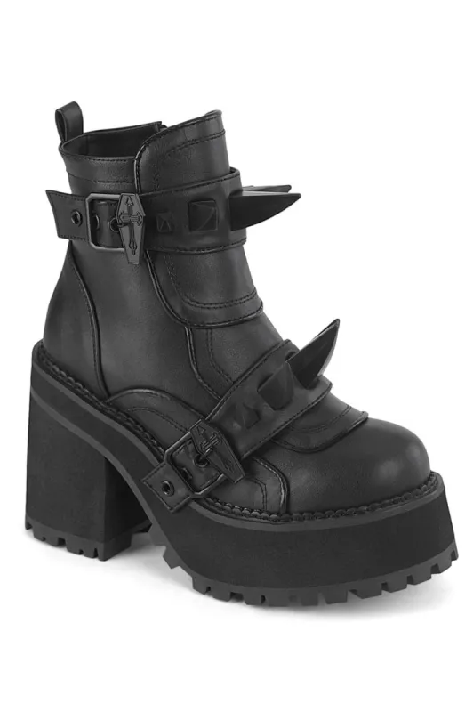 Boot-leg Dee Spider トレモロ dsp-1.0 Spiderweb SLACKER-88 Boots [Black Vegan Leather] – VampireFreaks