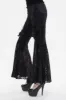 Draculette High Waisted Flares [BLACK] sold by Vampire Freaks