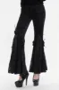 Draculette High Waisted Flares [BLACK] sold by Vampire Freaks