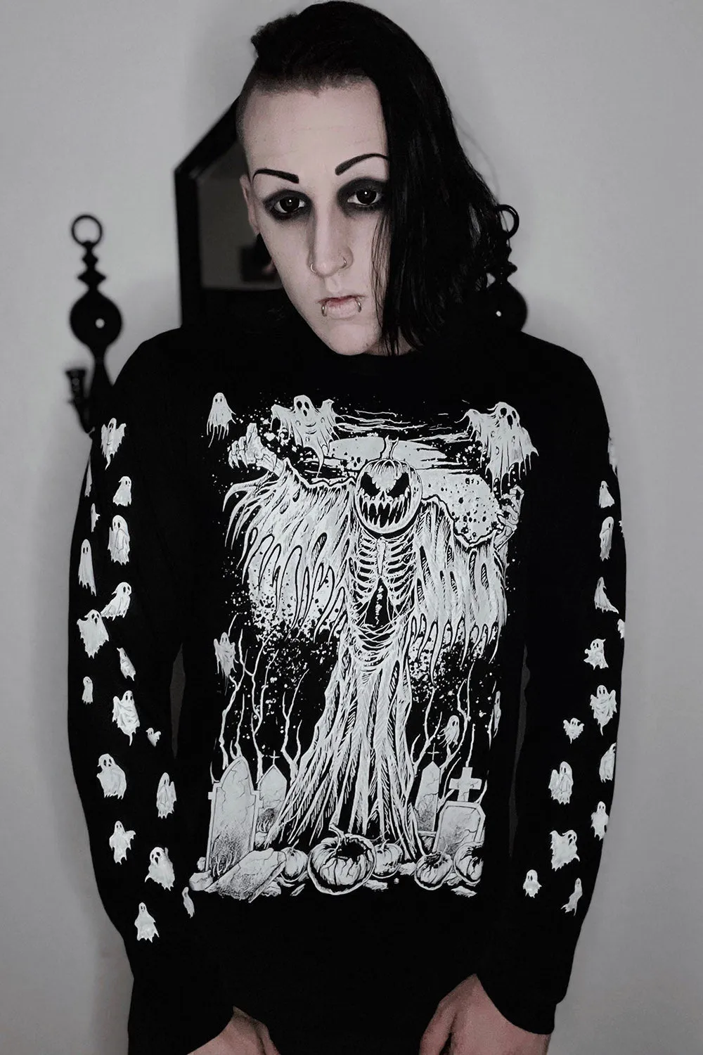 Pumpkin Reaper T-shirt sold by Vampire Freaks product image thumbnail 2