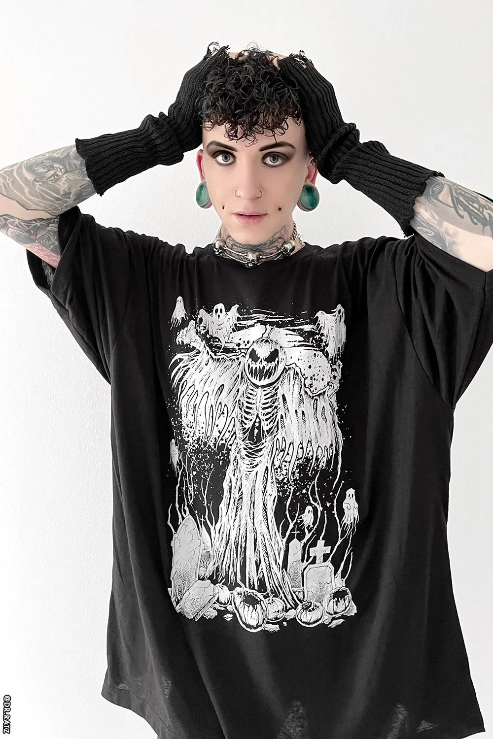 Pumpkin Reaper T-shirt sold by Vampire Freaks product image thumbnail 3