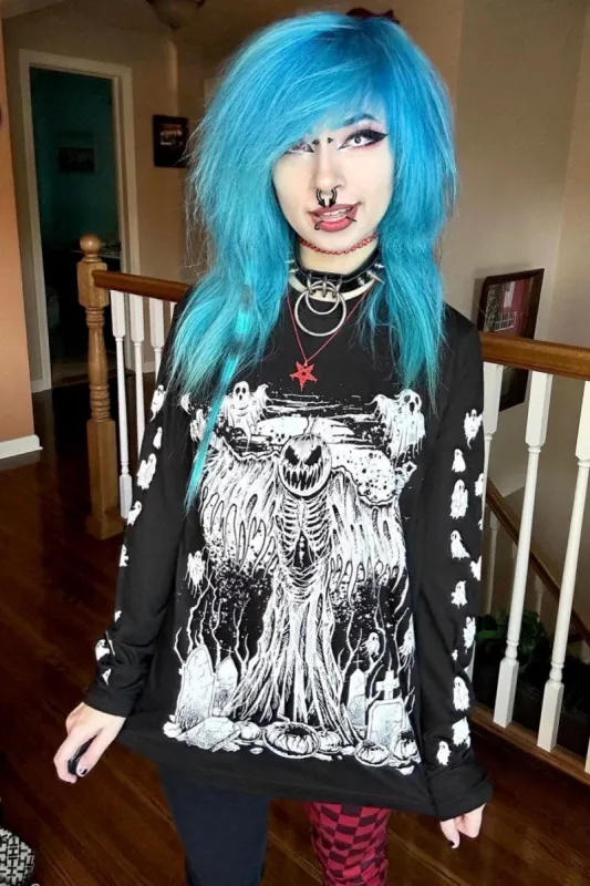 Pumpkin Reaper T-shirt sold by Vampire Freaks