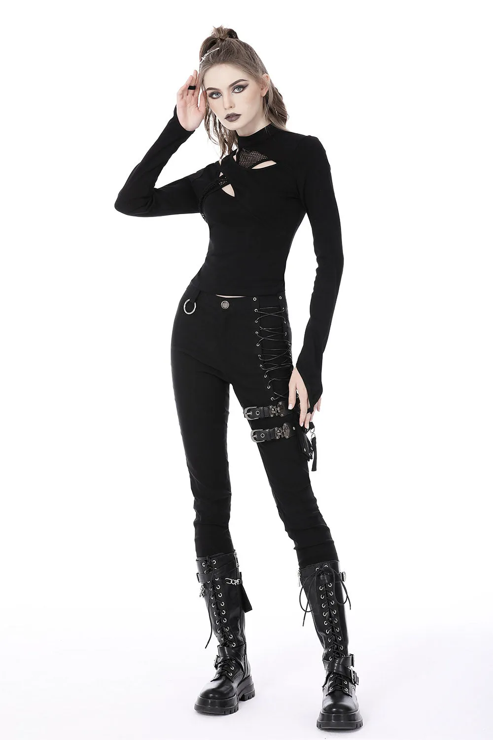 Hallowed Be Thy Name Hollow Out Top sold by Vampire Freaks product image thumbnail 4